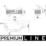 Uljni hladnjak, ulje za motor MAHLE CLC 285 000P IC-G0TOQ6