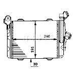 Uljni hladnjak, ulje za motor MAHLE CLC 33 000P IC-G08FGD