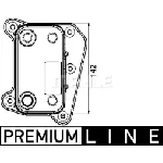 Uljni hladnjak, ulje za motor MAHLE CLC 38 000P IC-G08FGE