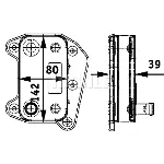 Uljni hladnjak, ulje za motor MAHLE CLC 52 000P IC-G08FGL