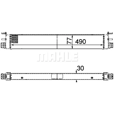 Uljni hladnjak, ulje za motor MAHLE CLC 68 000P IC-G08FGU