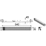 Uljni hladnjak, ulje za motor MAHLE CLC 75 000P IC-G08FGY