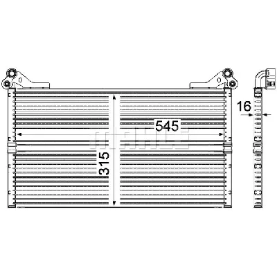 Uljni hladnjak, ulje za motor MAHLE CLC 98 000P IC-G08J91
