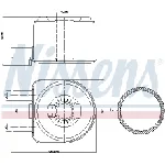 Uljni hladnjak, ulje za motor NISSENS NIS 90603 IC-A35A06