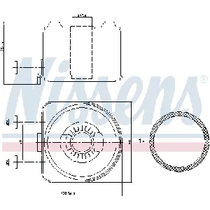 Uljni hladnjak, ulje za motor NISSENS NIS 90603 IC-A35A06