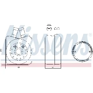 Uljni hladnjak, ulje za motor NISSENS NIS 90606 IC-A35A09