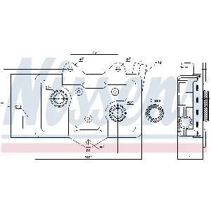 Uljni hladnjak, ulje za motor NISSENS NIS 90618 IC-A95F32