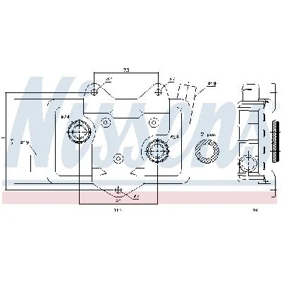 Uljni hladnjak, ulje za motor NISSENS NIS 90618 IC-A95F32