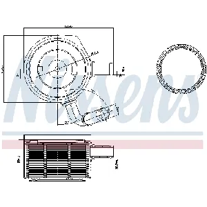 Uljni hladnjak, ulje za motor NISSENS NIS 90669 IC-C73130
