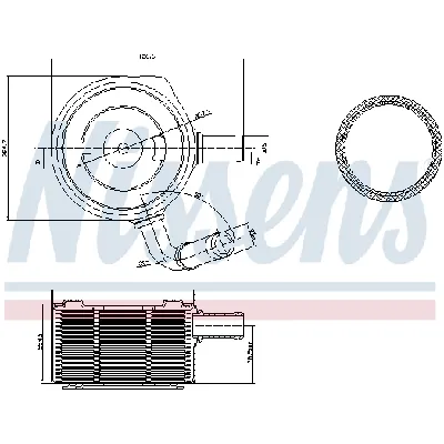 Uljni hladnjak, ulje za motor NISSENS NIS 90669 IC-C73130
