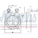 Uljni hladnjak, ulje za motor NISSENS NIS 90701 IC-C73140