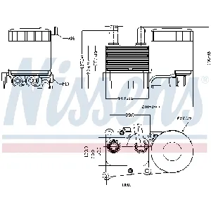 Uljni hladnjak, ulje za motor NISSENS NIS 90706 IC-C73143