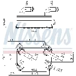 Uljni hladnjak, ulje za motor NISSENS NIS 90707 IC-C73144