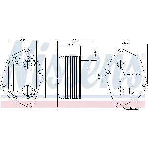 Uljni hladnjak, ulje za motor NISSENS NIS 90720 IC-E4AA48