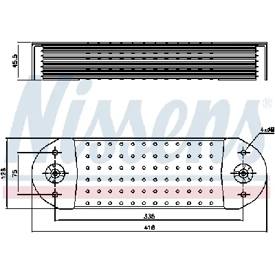 Uljni hladnjak, ulje za motor NISSENS NIS 90764 IC-D7278F