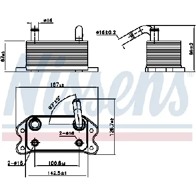 Uljni hladnjak, ulje za motor NISSENS NIS 90779 IC-DACF9B