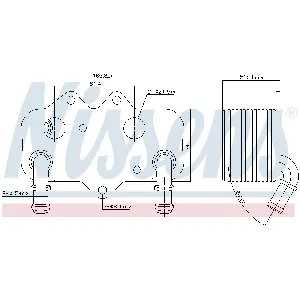 Uljni hladnjak, ulje za motor NISSENS NIS 90781 IC-E29D2D