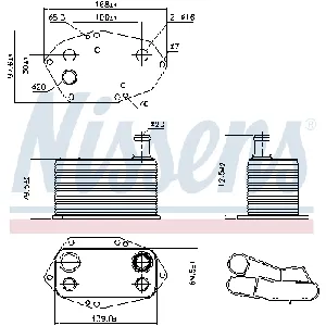 Uljni hladnjak, ulje za motor NISSENS NIS 90786 IC-DACF9D