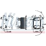 Uljni hladnjak, ulje za motor NISSENS NIS 90881 IC-E5BC7A