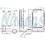 Uljni hladnjak, ulje za motor NISSENS NIS 90882 IC-E5BC7B