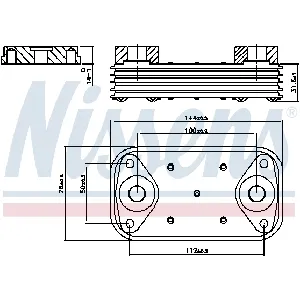 Uljni hladnjak, ulje za motor NISSENS NIS 90889 IC-F7AE2B