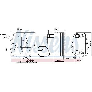 Uljni hladnjak, ulje za motor NISSENS NIS 90904 IC-DACFAD