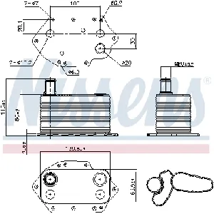 Uljni hladnjak, ulje za motor NISSENS NIS 90905 IC-DACFAE
