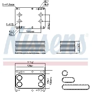 Uljni hladnjak, ulje za motor NISSENS NIS 90921 IC-DED9DD