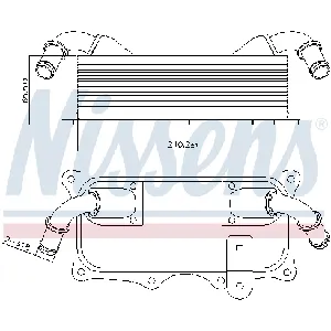 Uljni hladnjak, ulje za motor NISSENS NIS 90937 IC-E32BCE