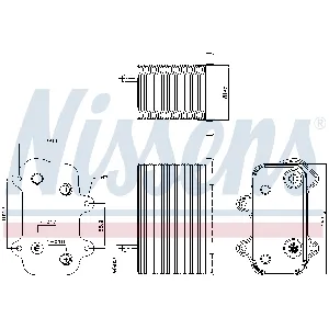 Uljni hladnjak, ulje za motor NISSENS NIS 90938 IC-E29D35