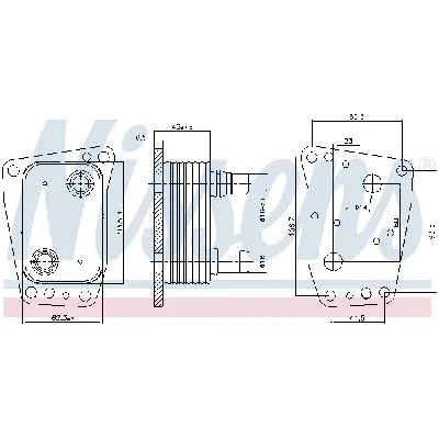 Uljni hladnjak, ulje za motor NISSENS NIS 90967 IC-E447BF