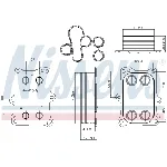 Uljni hladnjak, ulje za motor NISSENS NIS 90969 IC-E447C1