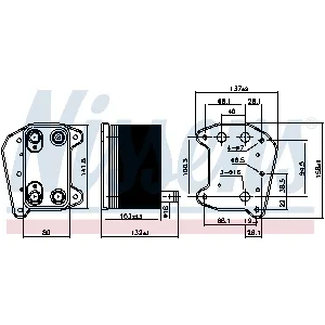 Uljni hladnjak, ulje za motor NISSENS NIS 90974 IC-E29D3C