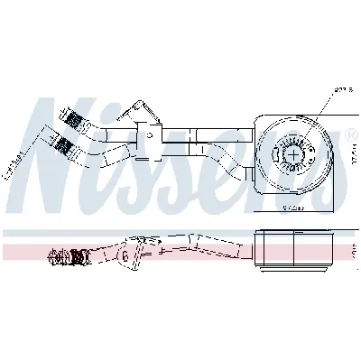 Uljni hladnjak, ulje za motor NISSENS NIS 91105 IC-E5BC90