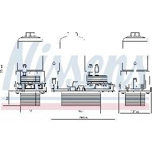 Uljni hladnjak, ulje za motor NISSENS NIS 91120 IC-F4D56F