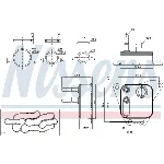 Uljni hladnjak, ulje za motor NISSENS NIS 91122 IC-EBB28A