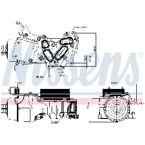 Uljni hladnjak, ulje za motor NISSENS NIS 91124 IC-E73CFB