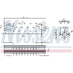 Uljni hladnjak, ulje za motor NISSENS NIS 91136 IC-G04THA
