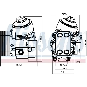Uljni hladnjak, ulje za motor NISSENS NIS 91154 IC-F4D573