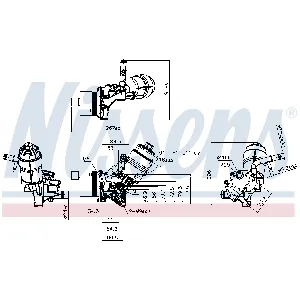 Uljni hladnjak, ulje za motor NISSENS NIS 91161 IC-E67092