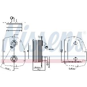 Uljni hladnjak, ulje za motor NISSENS NIS 91179 IC-F7A3B2