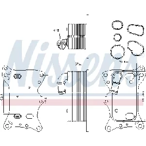 Uljni hladnjak, ulje za motor NISSENS NIS 91198 IC-G07RP3