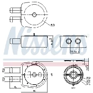 Uljni hladnjak, ulje za motor NISSENS NIS 91203 IC-G0PHBN