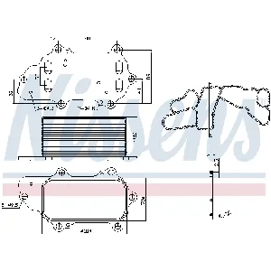 Uljni hladnjak, ulje za motor NISSENS NIS 91225 IC-G0PHBO
