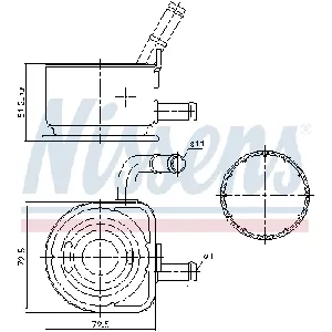 Uljni hladnjak, ulje za motor NISSENS NIS 91230 IC-G0R6GV