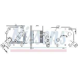 Uljni hladnjak, ulje za motor NISSENS NIS 91231 IC-G0R6GW