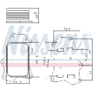 Uljni hladnjak, ulje za motor NISSENS NIS 91234 IC-G0R6GY