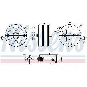 Uljni hladnjak, ulje za motor NISSENS NIS 91243 IC-G0U6KQ