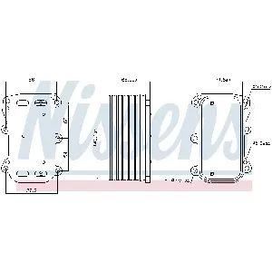 Uljni hladnjak, ulje za motor NISSENS NIS 91253 IC-G0R6H2