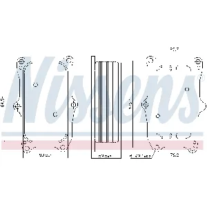 Uljni hladnjak, ulje za motor NISSENS NIS 91256 IC-G0R6H4